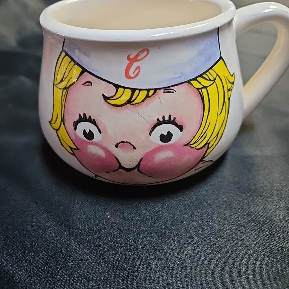 Vintage Campbells Soup Kid Mug Wide, Ceramic 16 Oz Bowl 1998 Houston Harvest